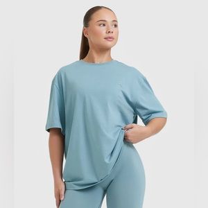 ONER ACTIVE- Steel Blue Classic Oversized Lightweight T-Shirt